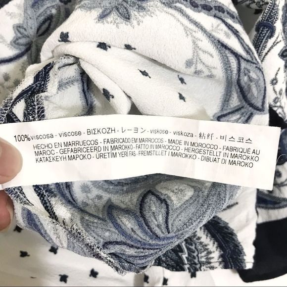 Zara Woman Semi-Sheer Floral Print Blouse - S - Picture 7 of 8